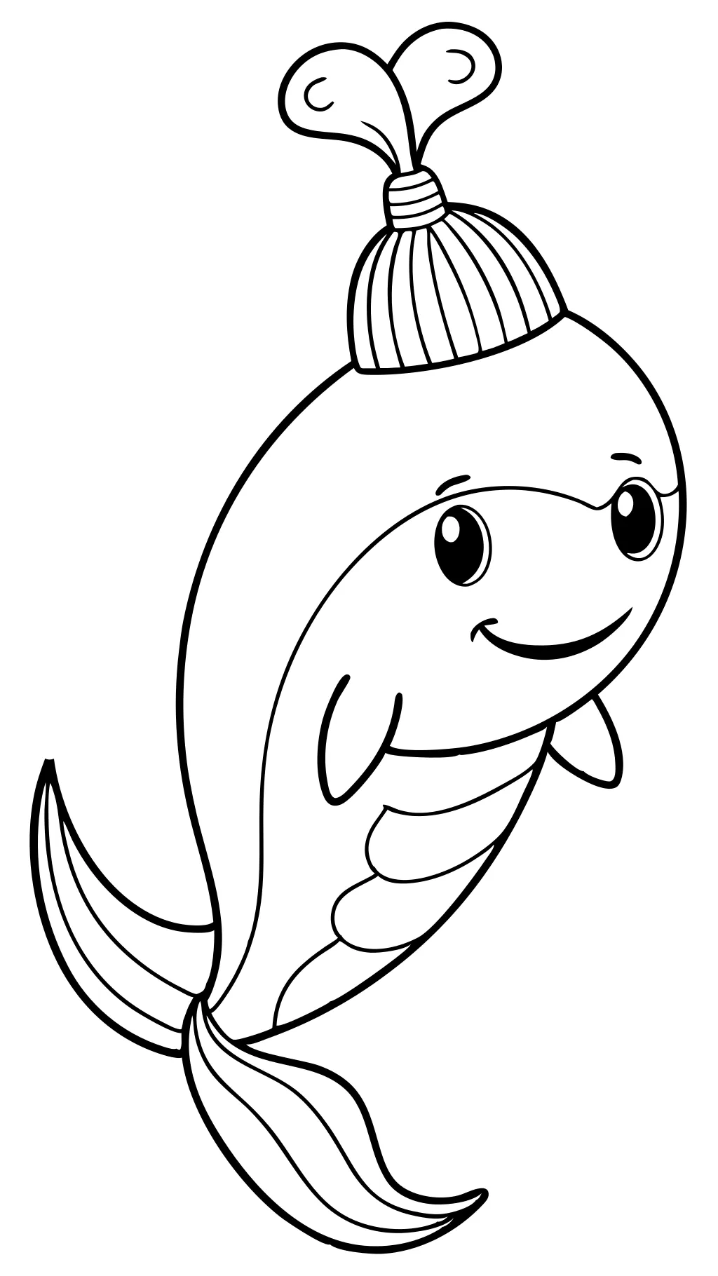 cute whale coloring pages